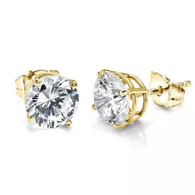 14K & 18K Diamond Stud Earrings Natural Earth Mined Diamonds