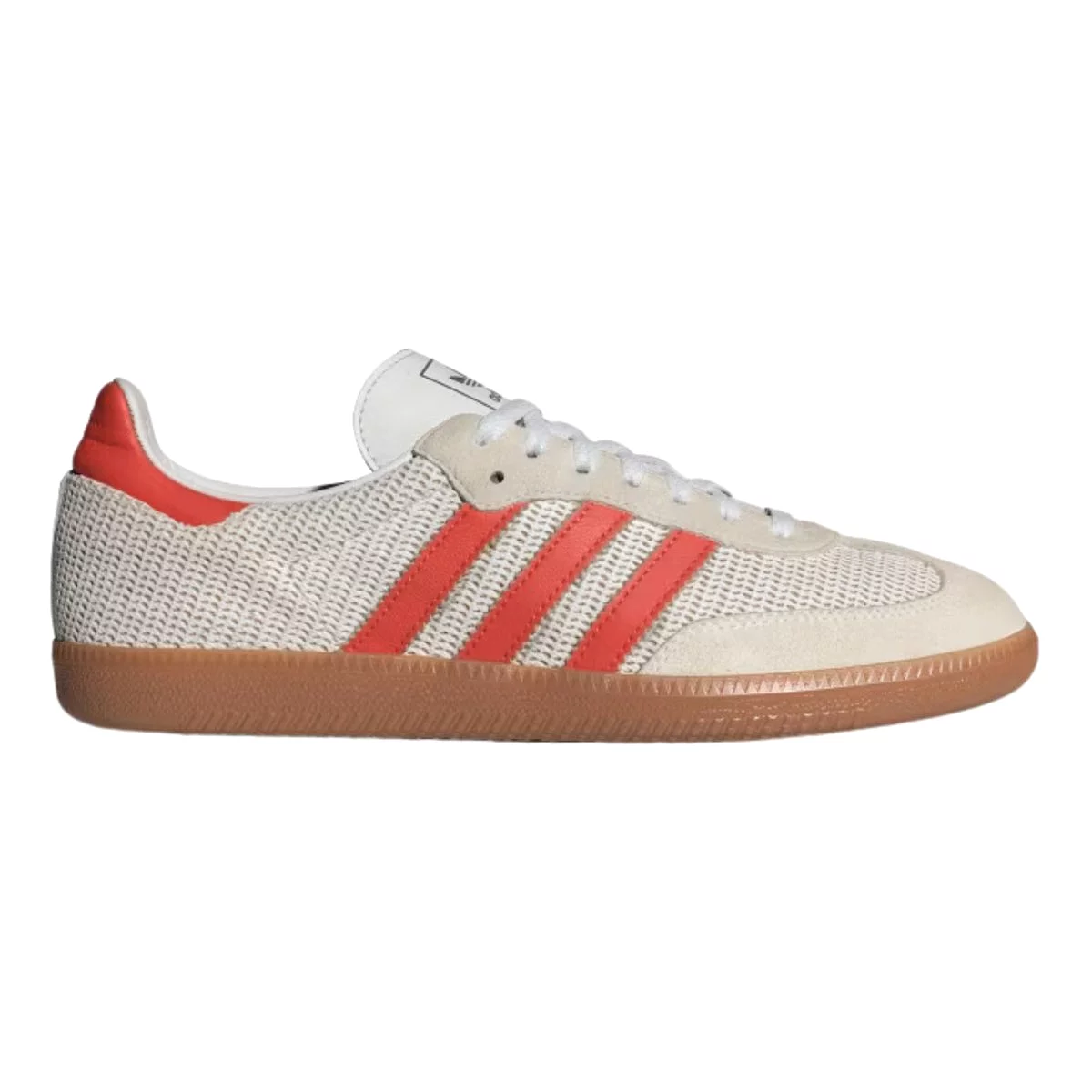 Adidas Men's Samba OG Crystal White/Preloved Red/Gum M2 Fabric