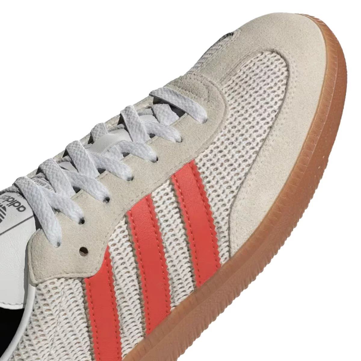 Adidas Men's Samba OG Crystal White/Preloved Red/Gum M2 Fabric