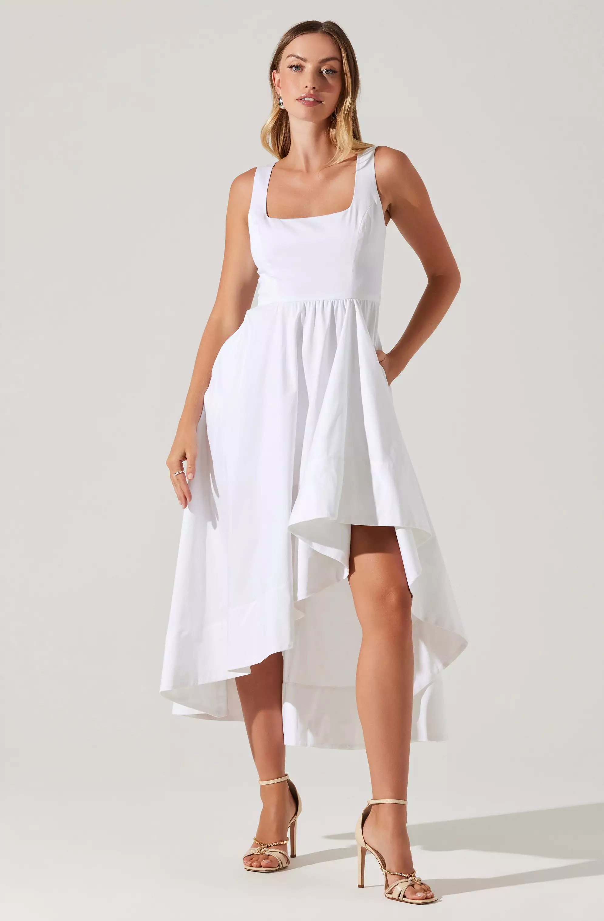 Allora Asymmetrical Midi Dress