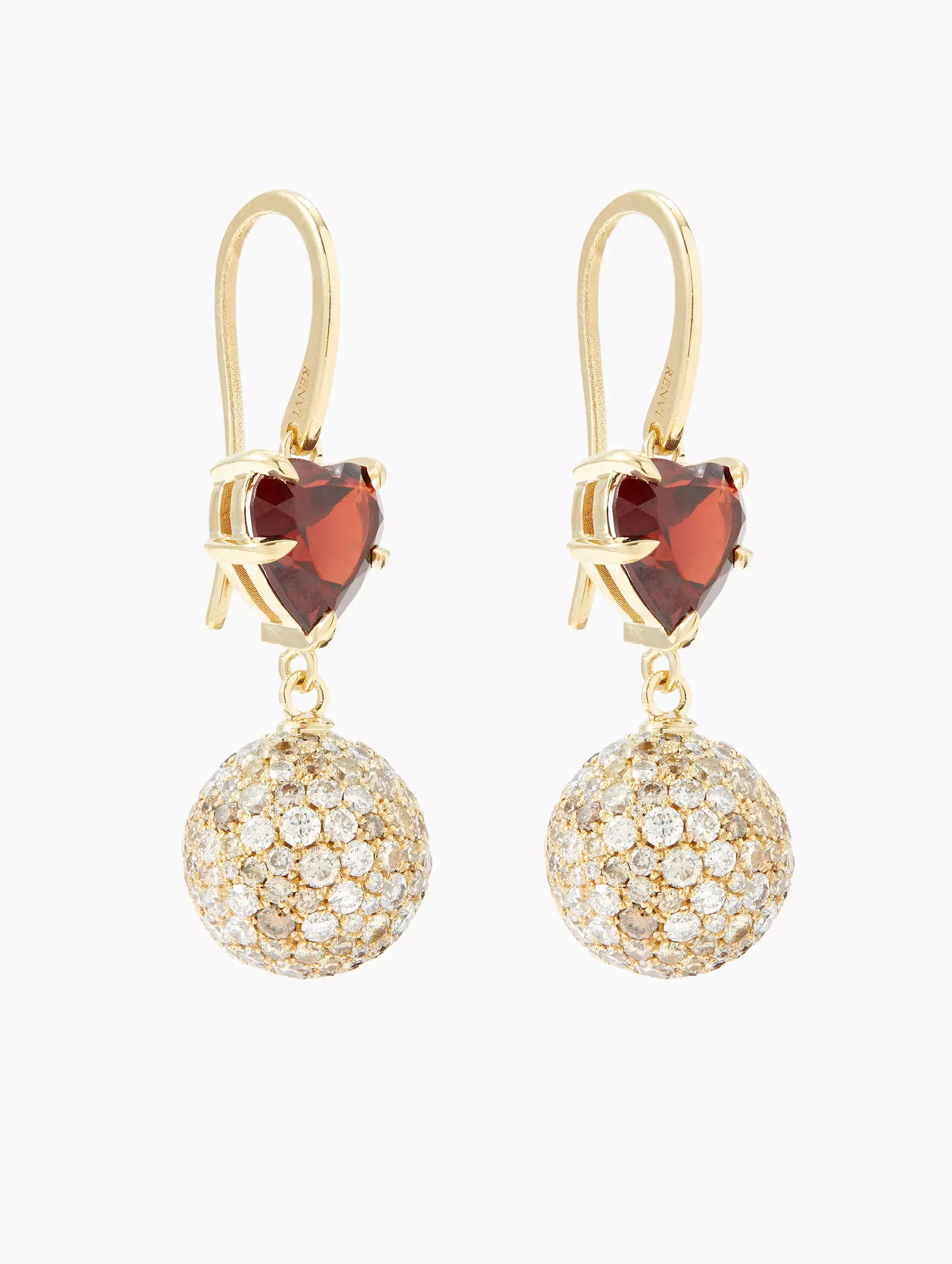 Amore Diamond Ball Earrings