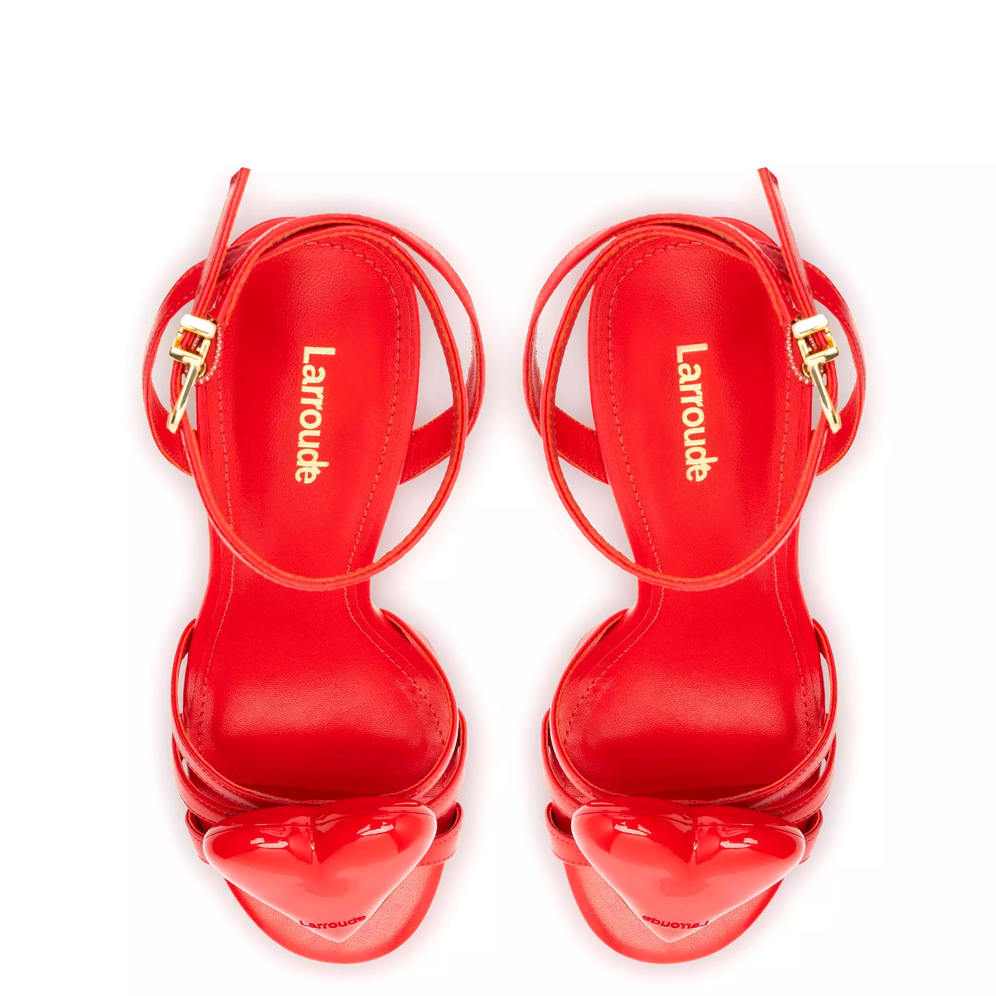 Amore Sandal in Scarlet Leather