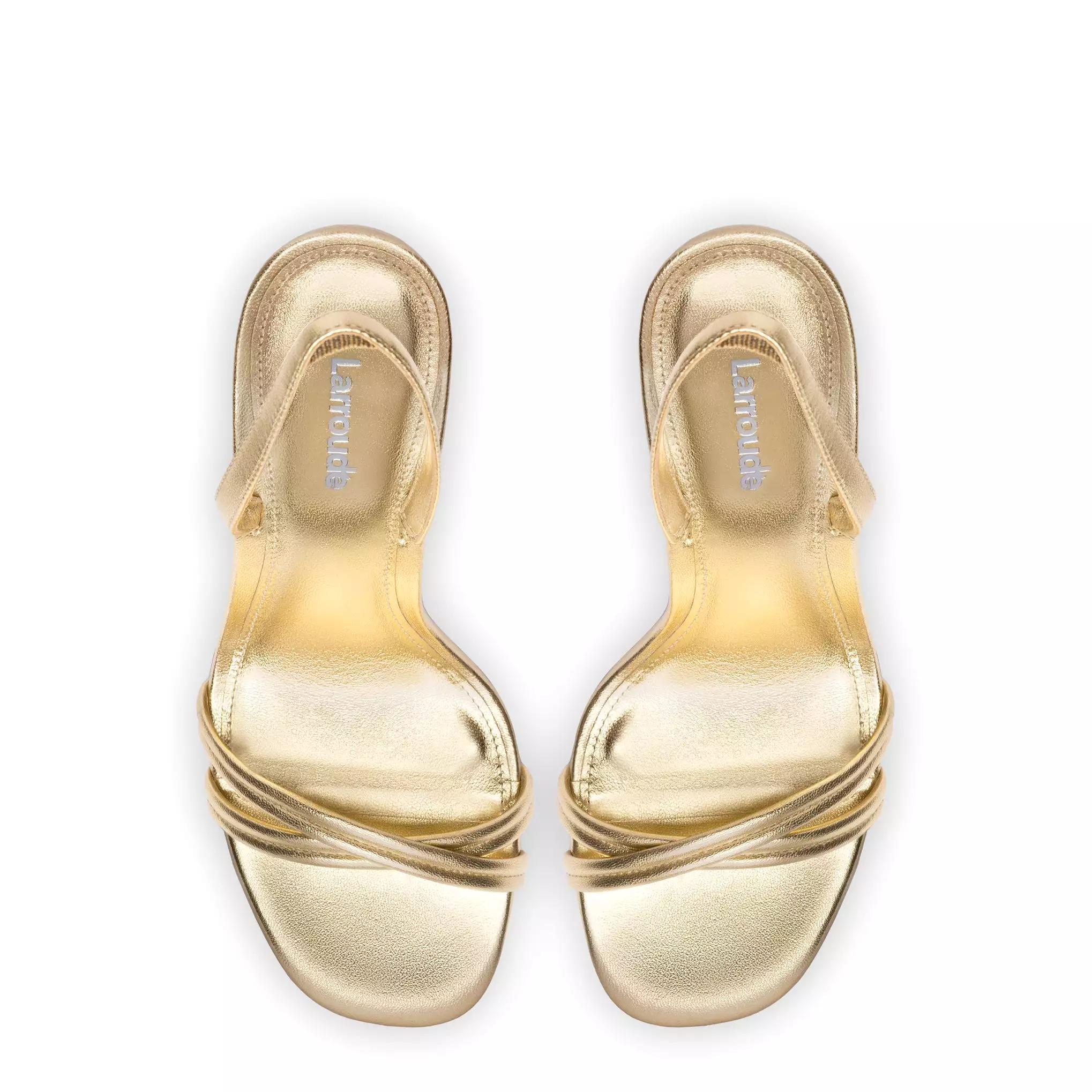 Annie Sandal In Gold Metallic Leather