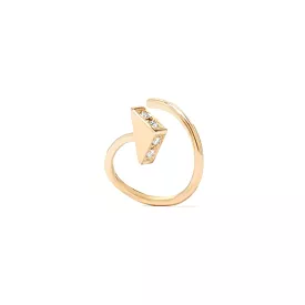 Ari Diamond Twirl, 18k Gold