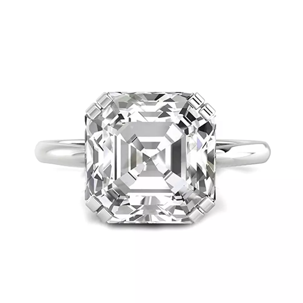 Ascher Cut Diamond Engagement Rings, Lab Grown