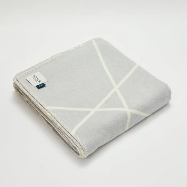 Atlantic Blankets - Large Coastal Grey Portolan