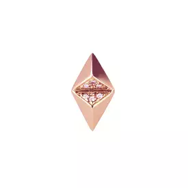 Billy Diamond Earring, 18k Rose Gold