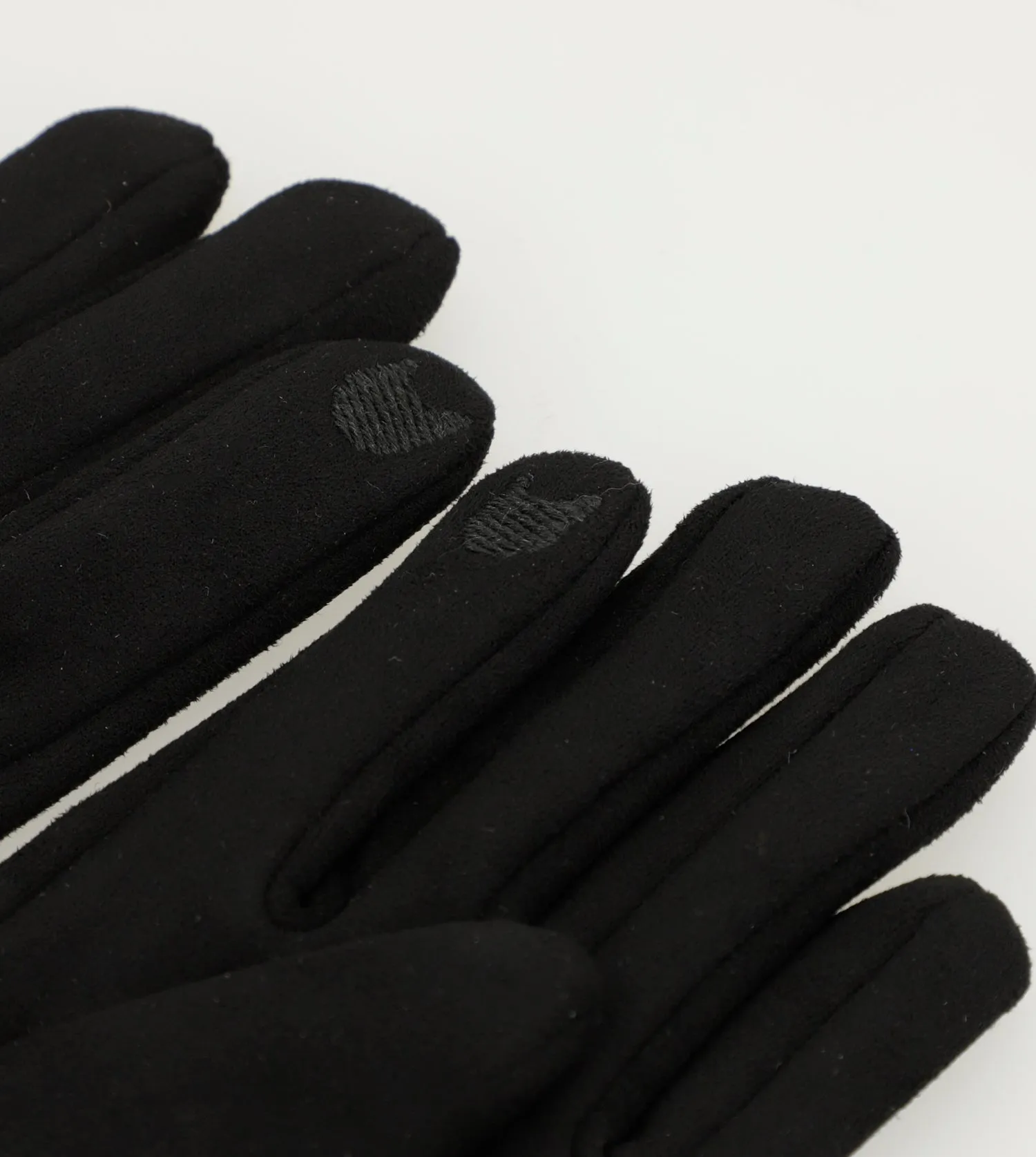 Black fleece-lined gloves