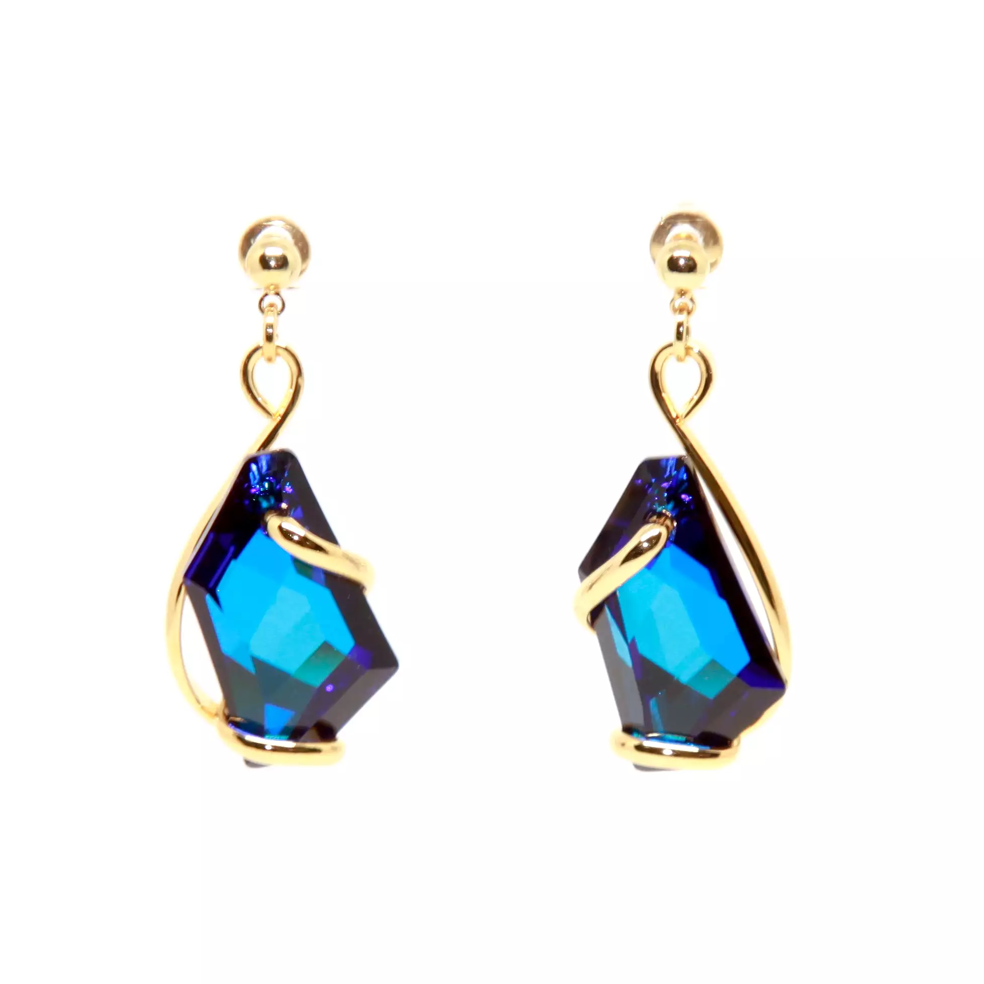 BLUE-ART SHORT EARRINGS