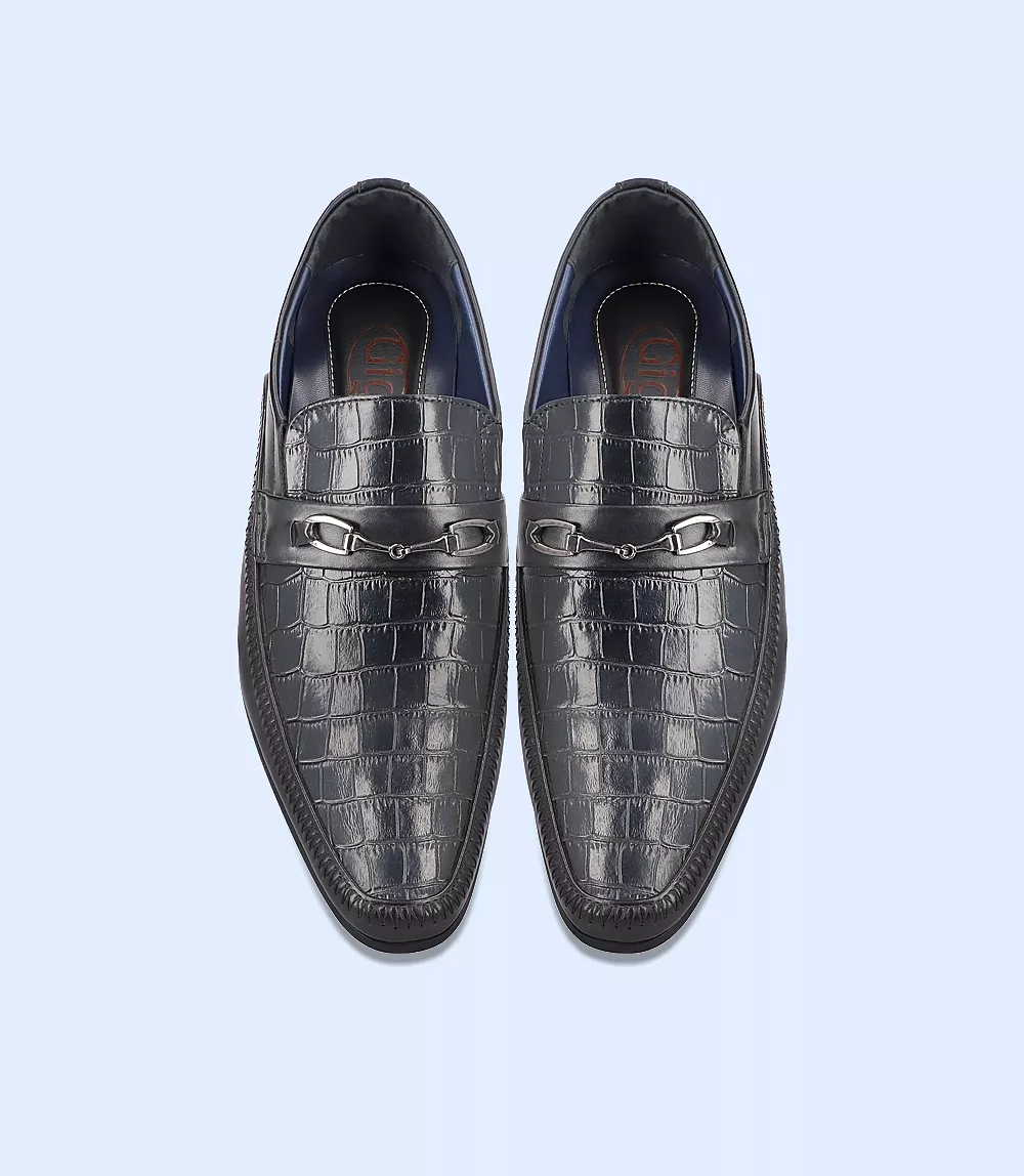 BM4169-BLACK-Men Formal Slip-on's