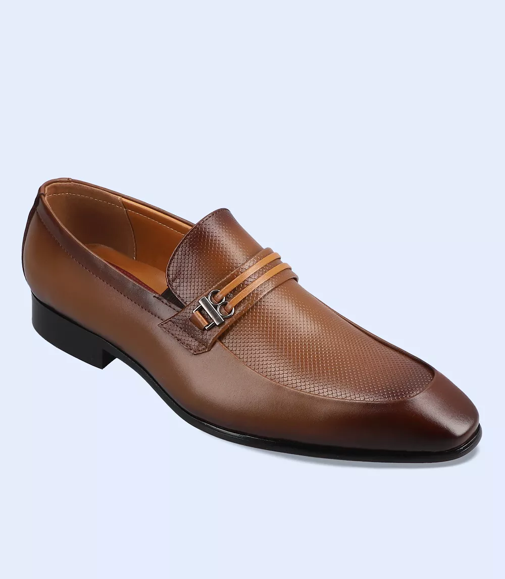 BM5077-KHAKI-Men Formal Slip-on's