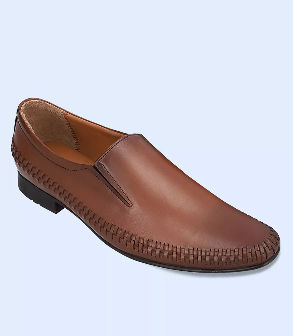 BM5192-TAN-Men Formal Slip-on's