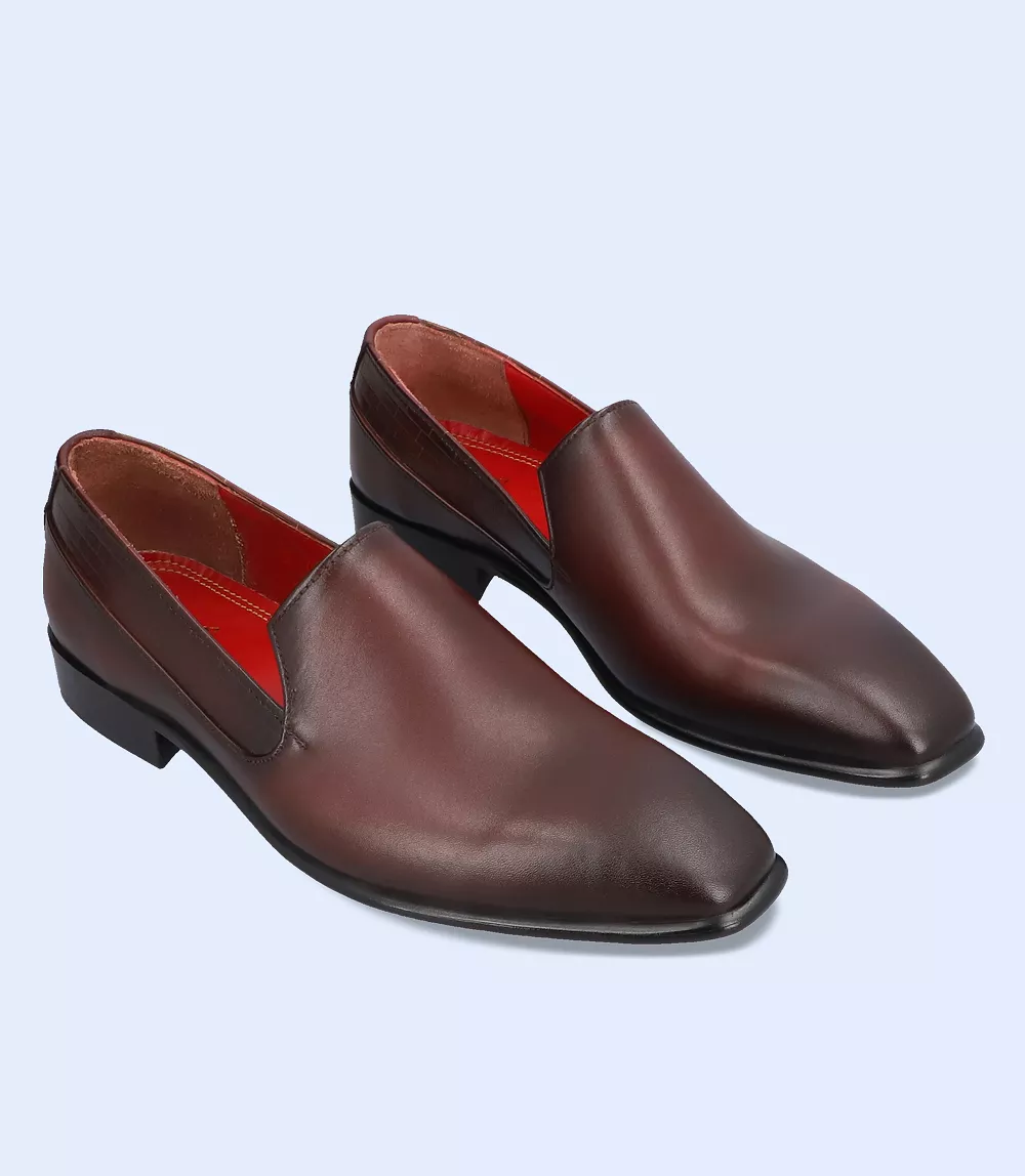 BM5241-DARKBROWN-Men Formal Slip-on's