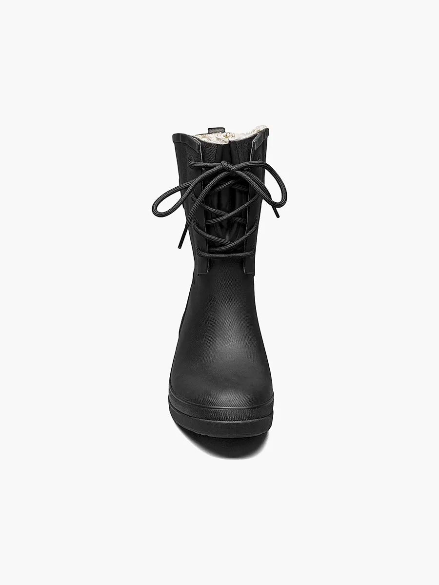 Bogs - Women's Amanda II Lace Black Rain Boots