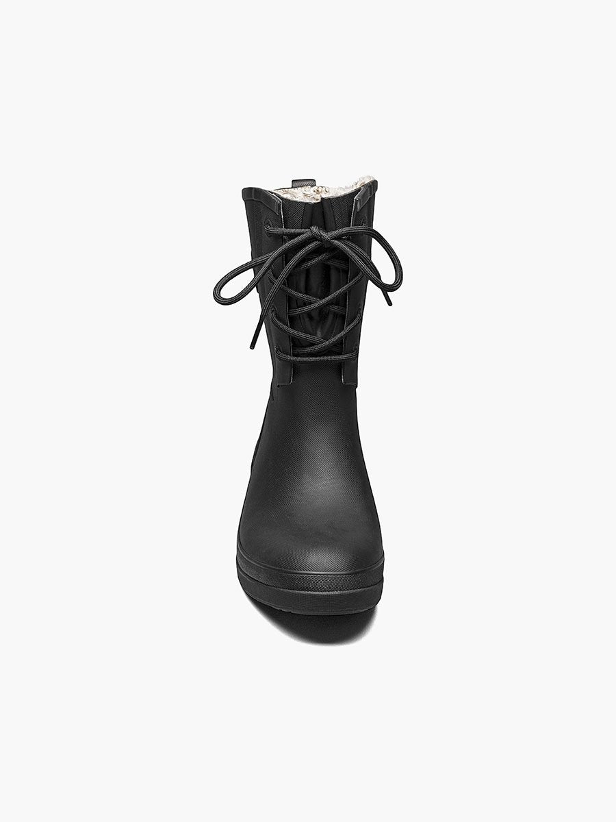 Bogs - Women's Amanda Plush Black Rain Boots