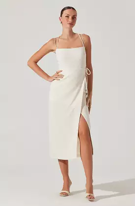 Brinda Wrap Midi Dress