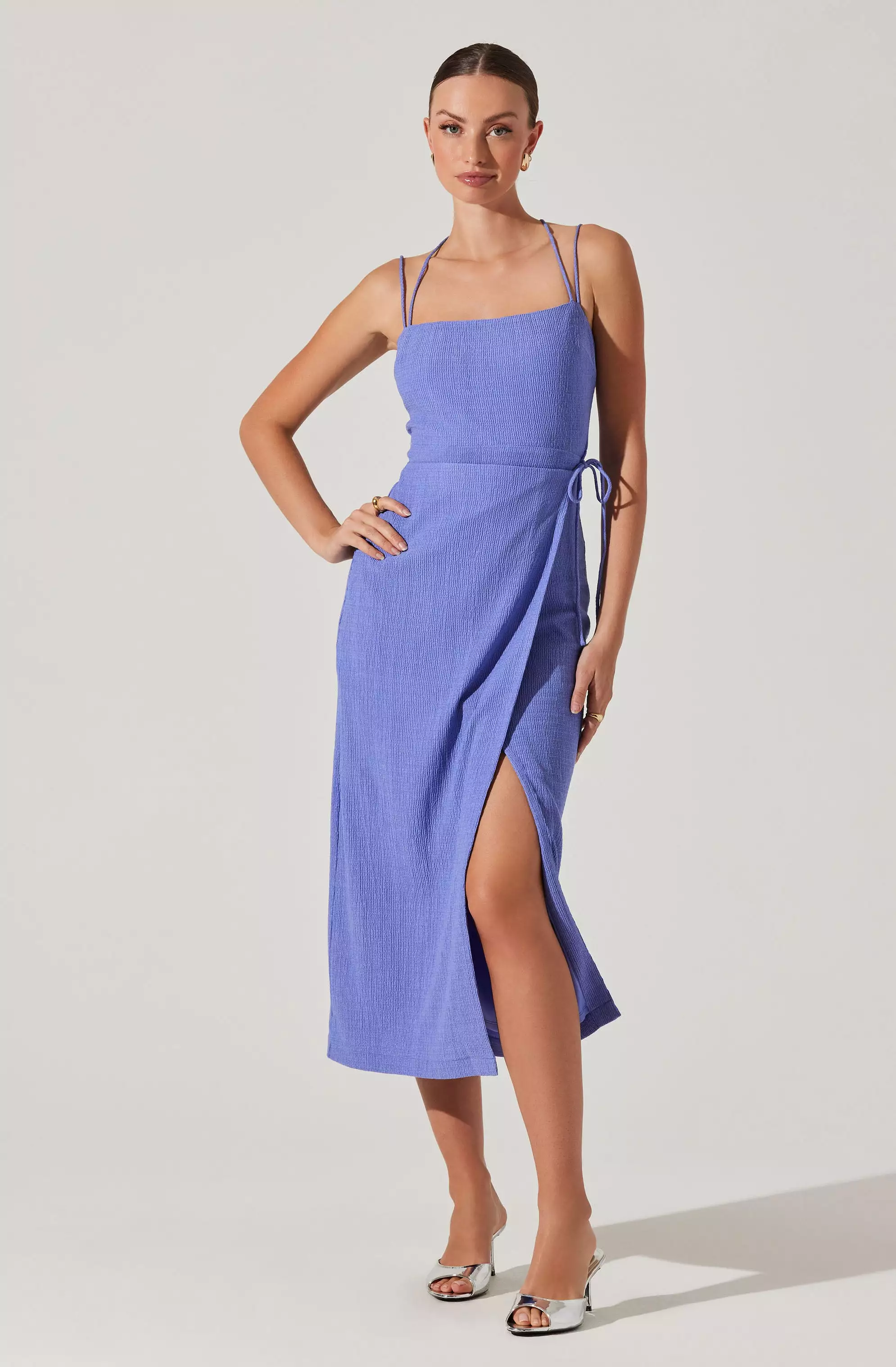 Brinda Wrap Midi Dress