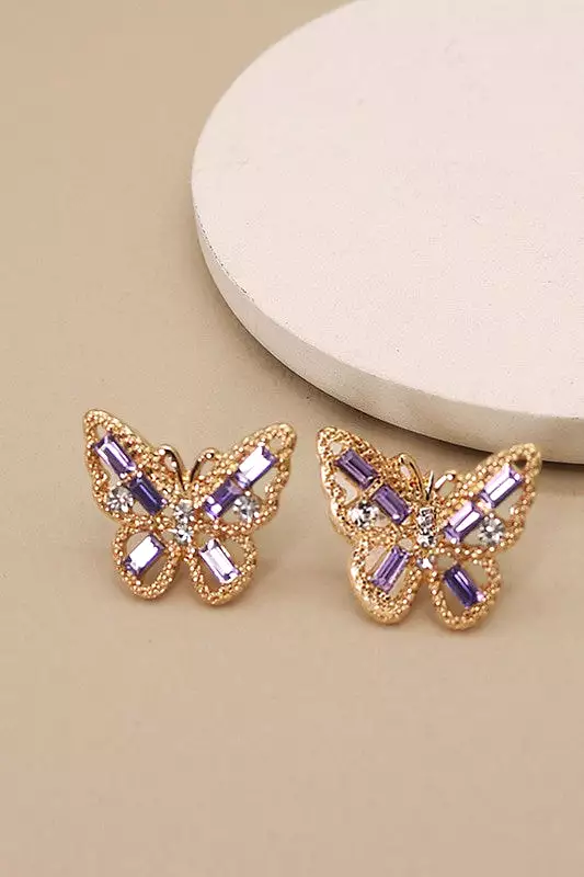 Butterfly Beaded Earrings