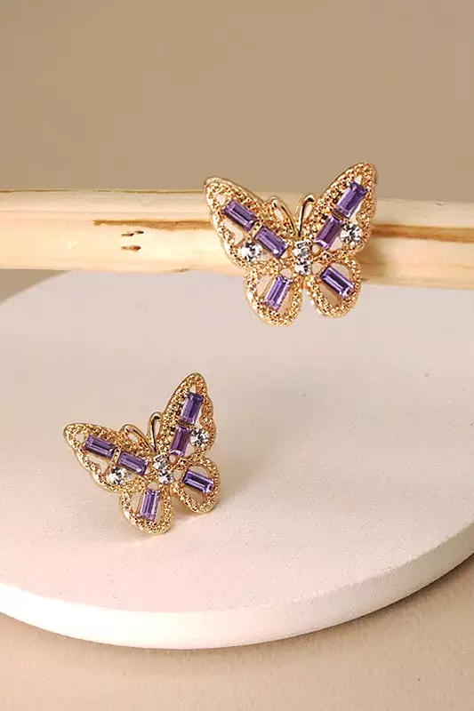 Butterfly Beaded Earrings