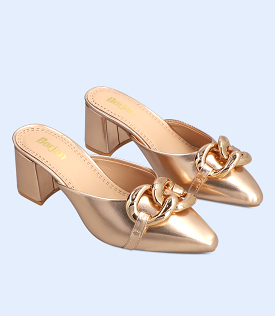 BW8368-CHAMPAGNE-Women Formal Mules