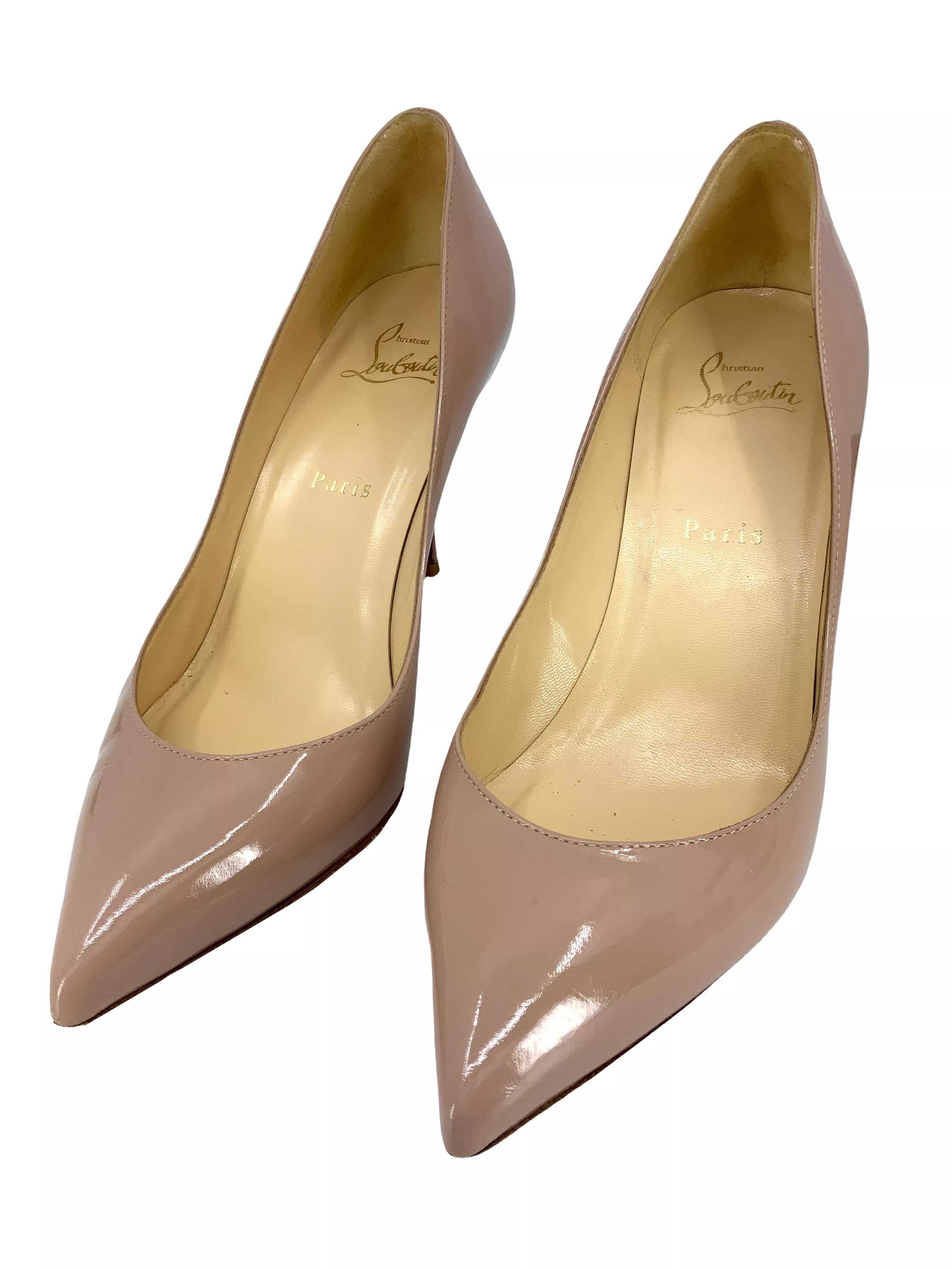 Christian Louboutin Kate Pointed Toe Patent Leather Pumps Size 9