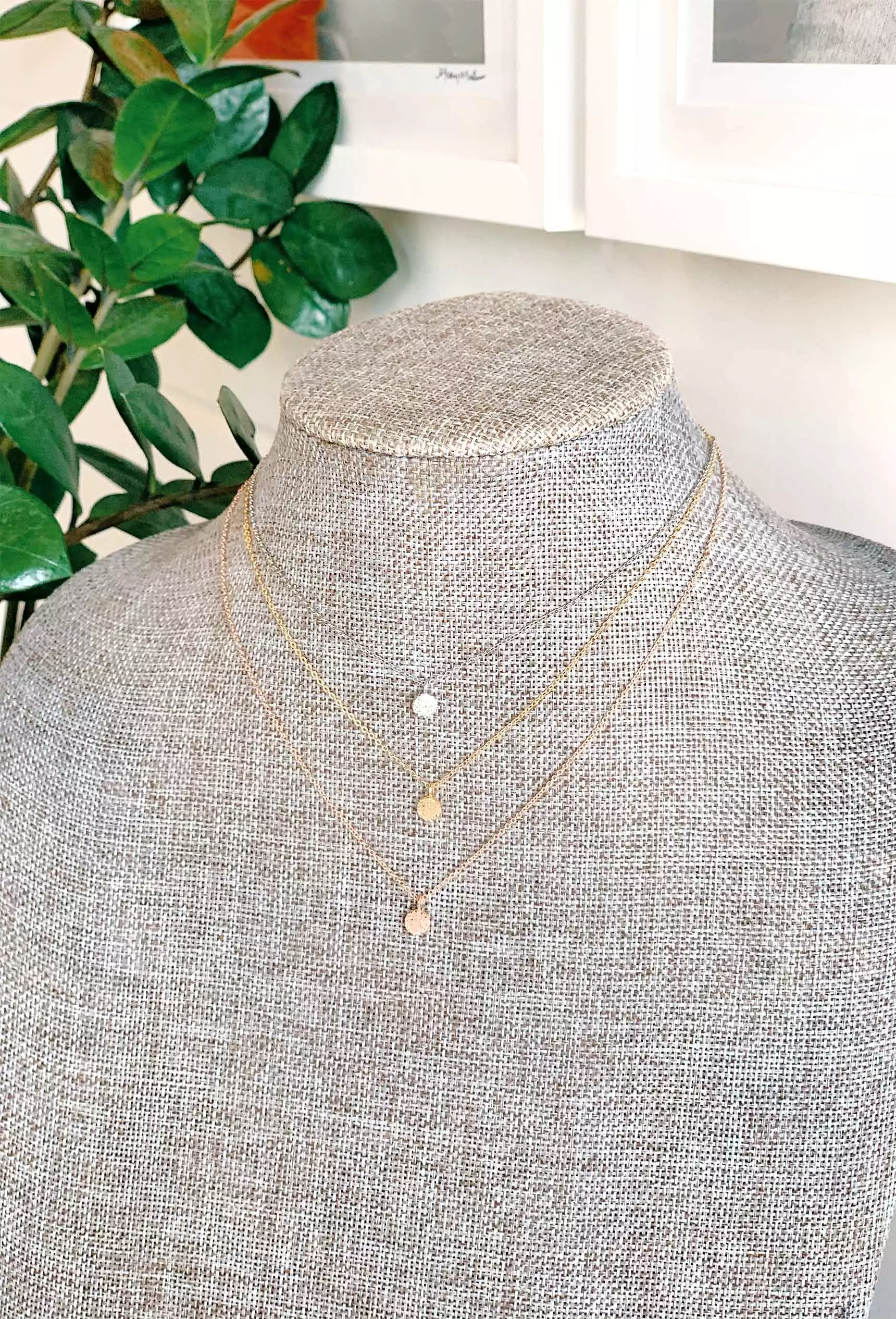 Circle Trio Necklace Set