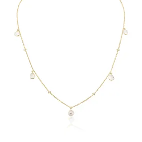 CLARA DIAMOND SLICE LAYERING NECKLACE