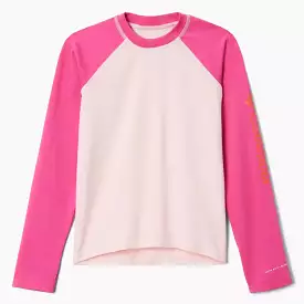 Columbia Pink Satin/Pink Ice Sandy Shores Long Sleeve Rash Guard