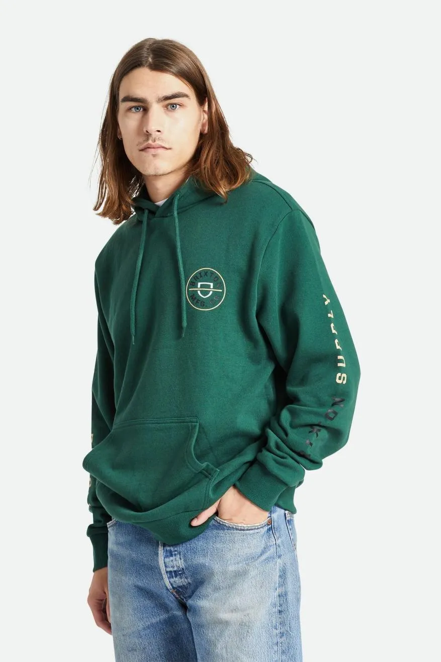 Crest Fleece Hood - Pine Needle/Sand/Black