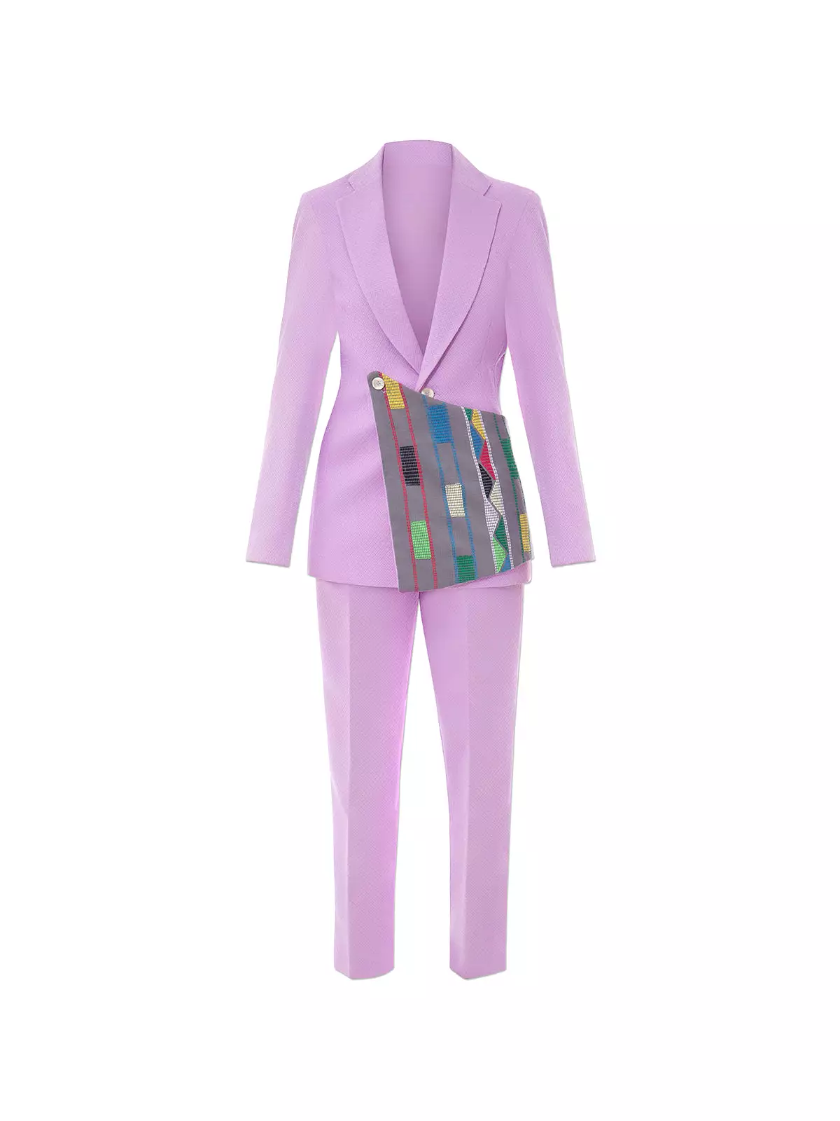 Custom Purple Ojongo Suit Set