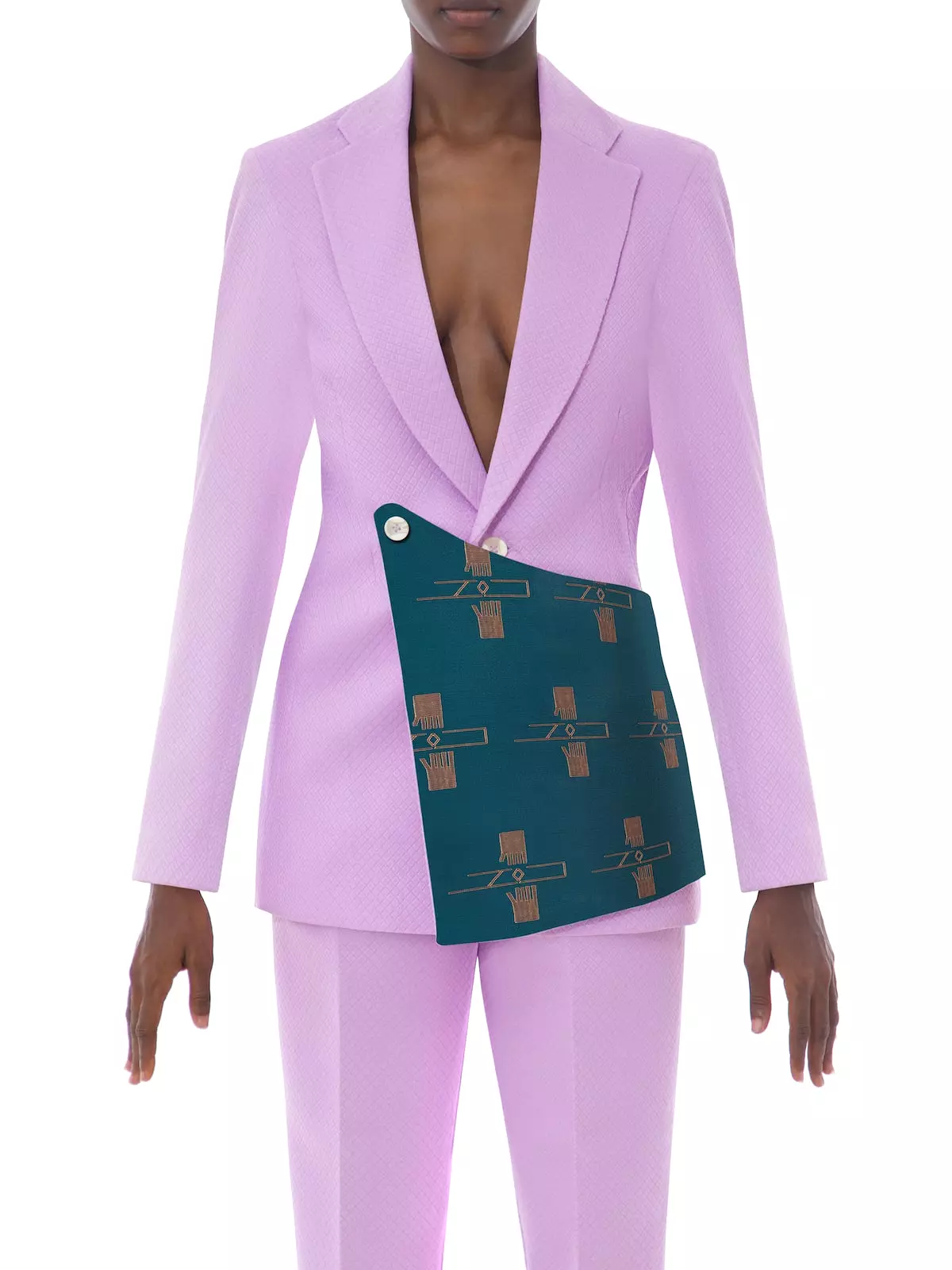 Custom Purple Ojongo Suit Set