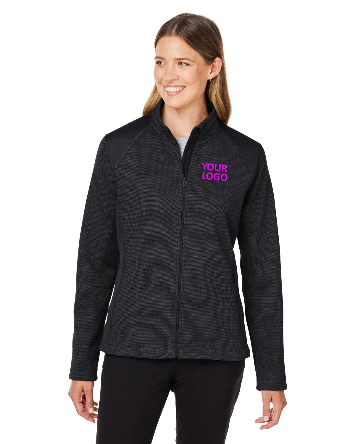 Custom Spyder Ladies' Constant Canyon Sweaters, Black