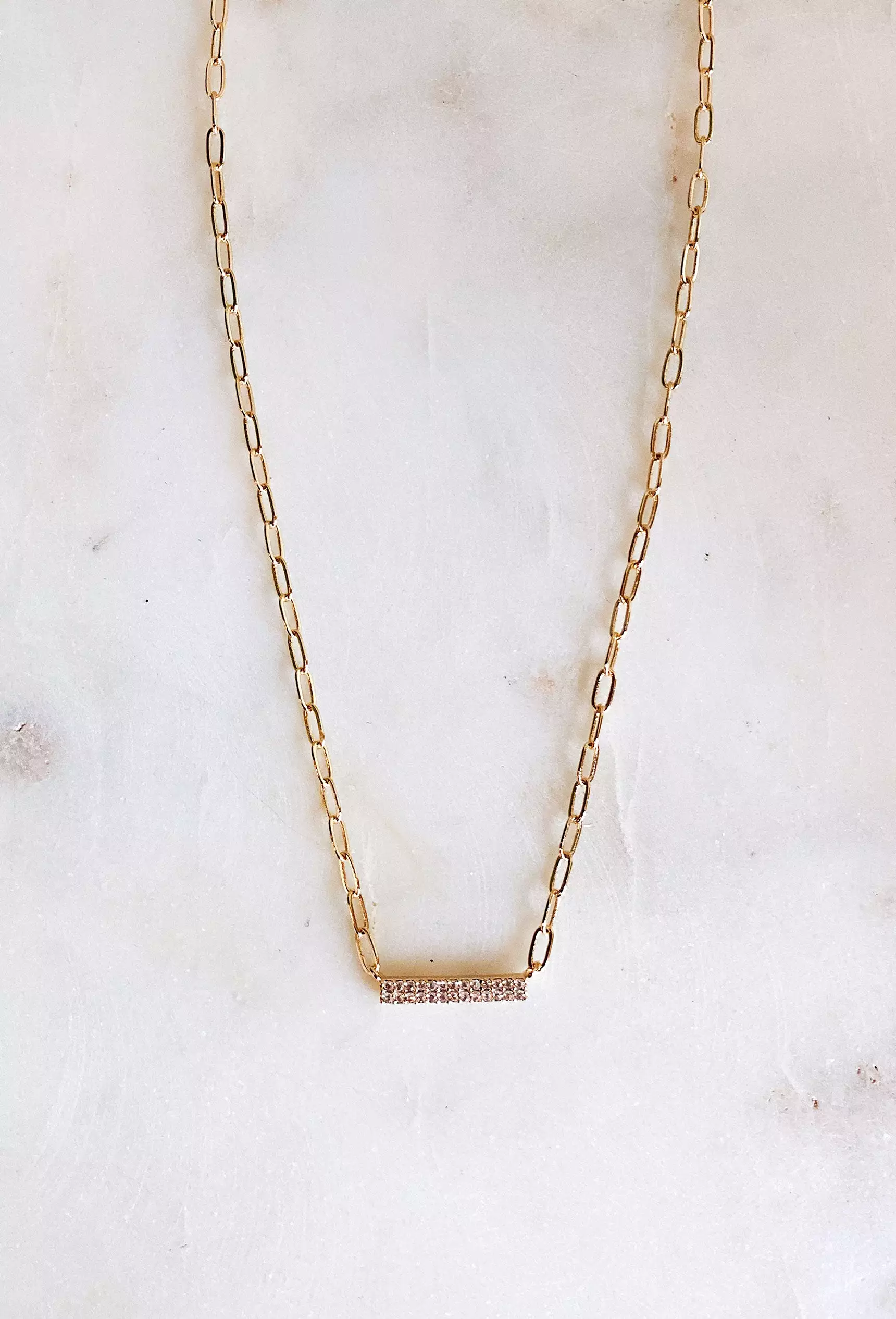 Demi Double Bar Necklace my