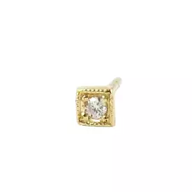 Diamond Square (Single), Yellow Gold