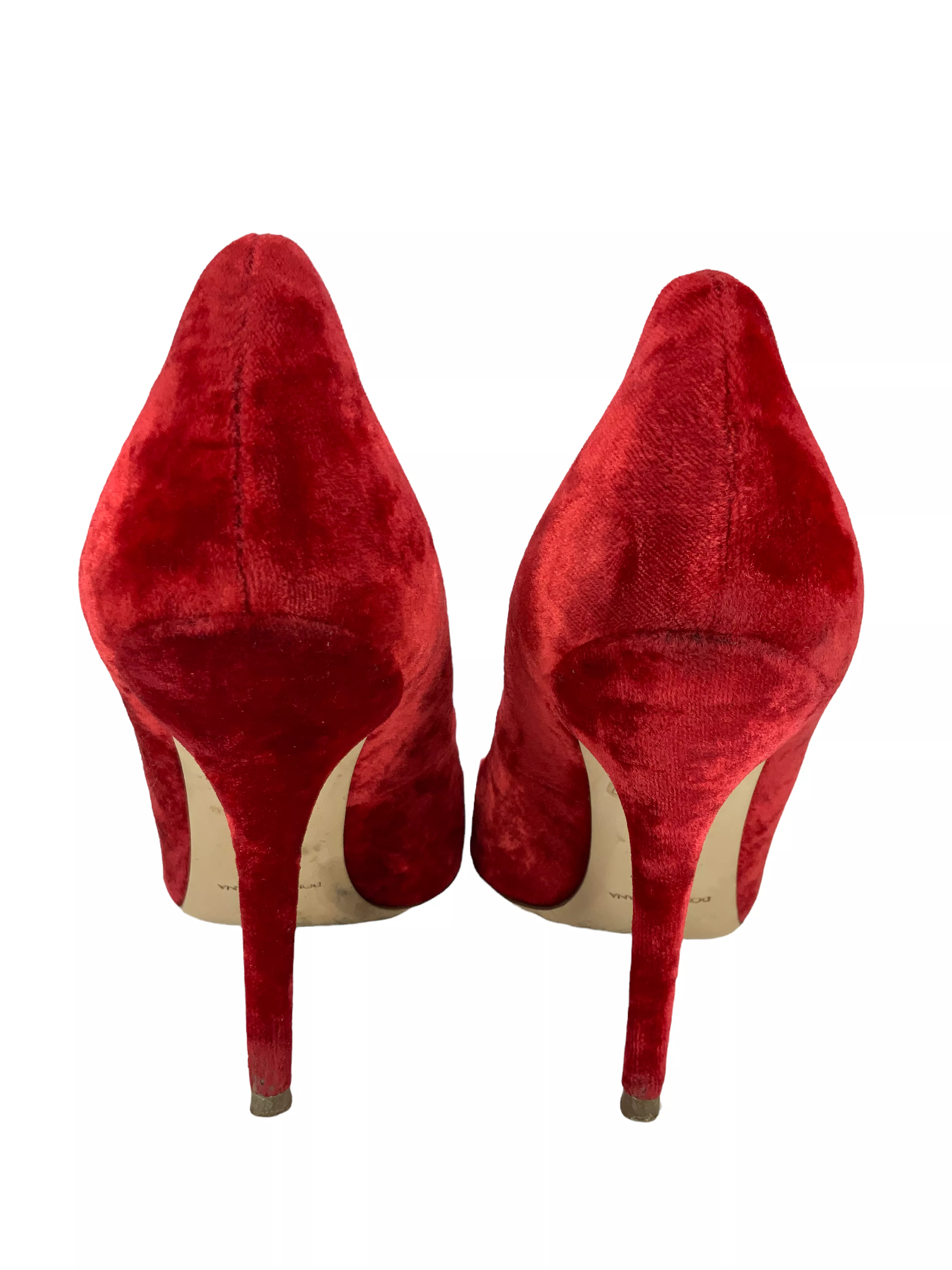 Dolce & Gabbana Velvet Pointed Toe Pumps Size 8.5