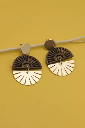 Double Fan Earrings