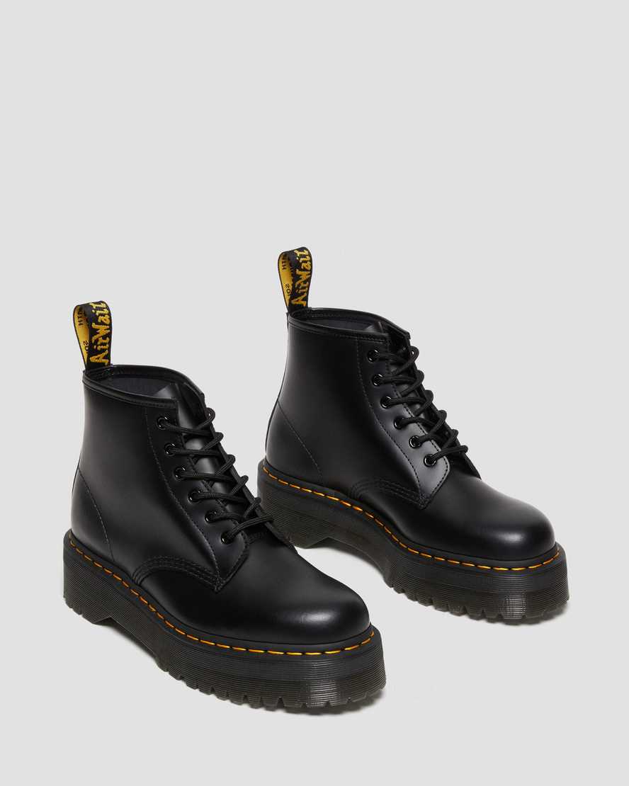 Dr Martens - 101 Quad Ankle Black Smooth Leather Boots 27753001