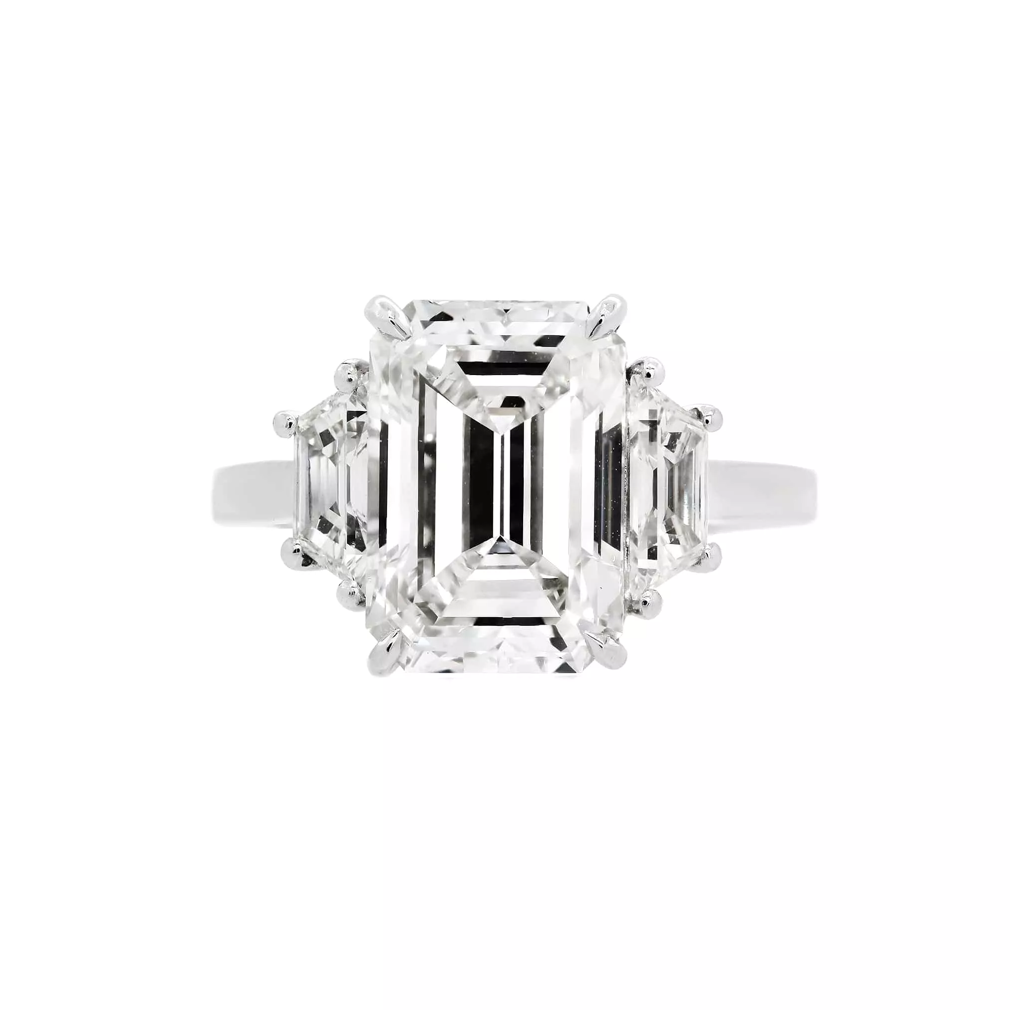 Emerald Cut Diamond Engagement Rings, Lab Grown