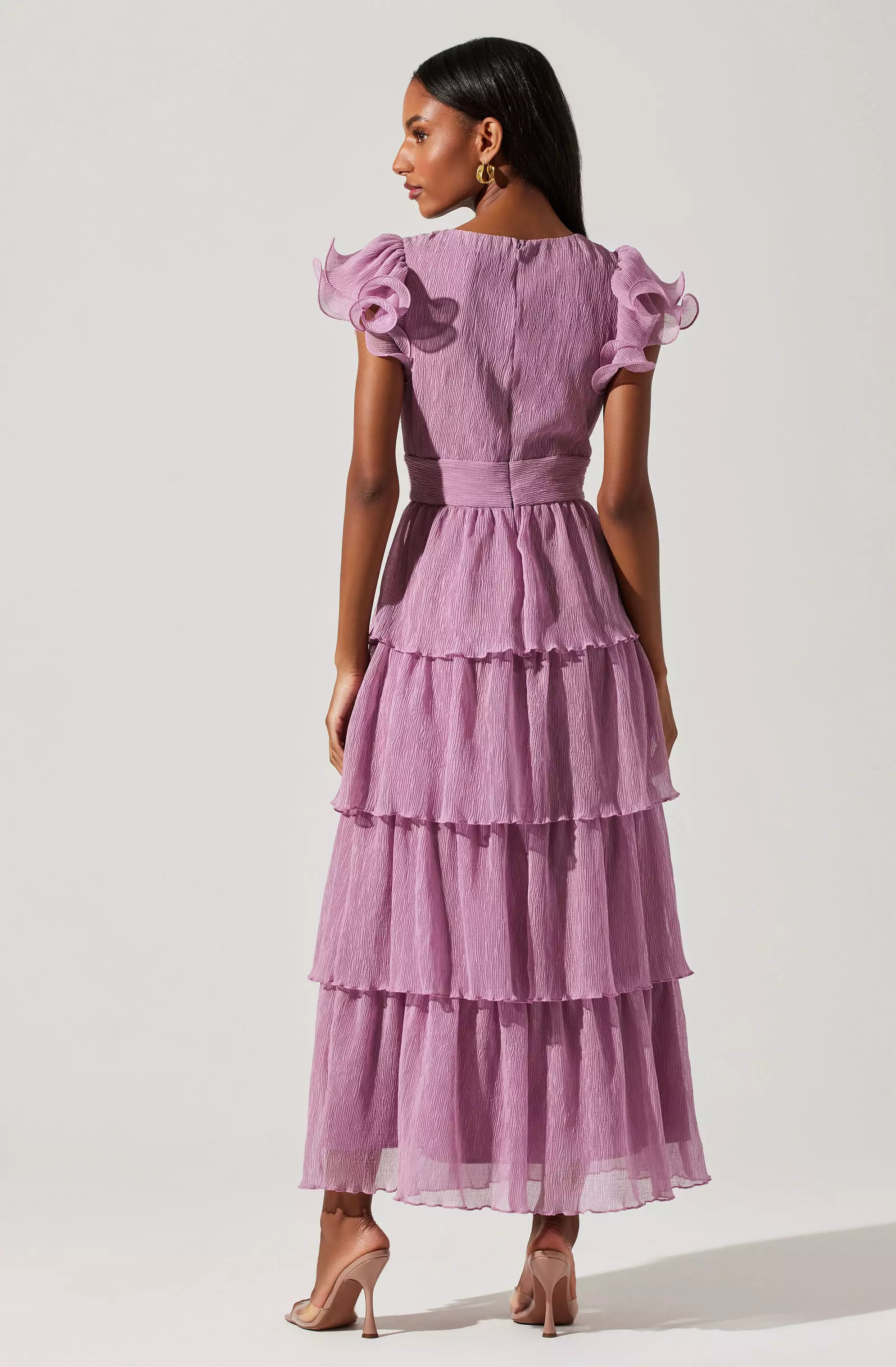 Emporia Tiered Tulle Midi Dress