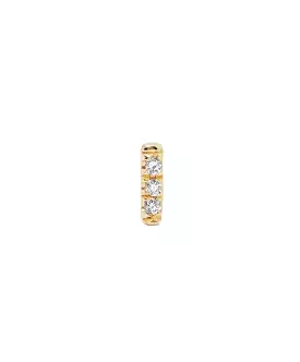 Equilibrium Stud Diamond (Single), Yellow Gold