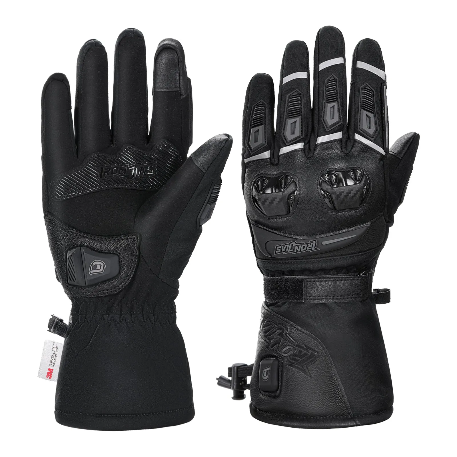 Gauntlet Heated Motorcycle Gloves | JIA13H