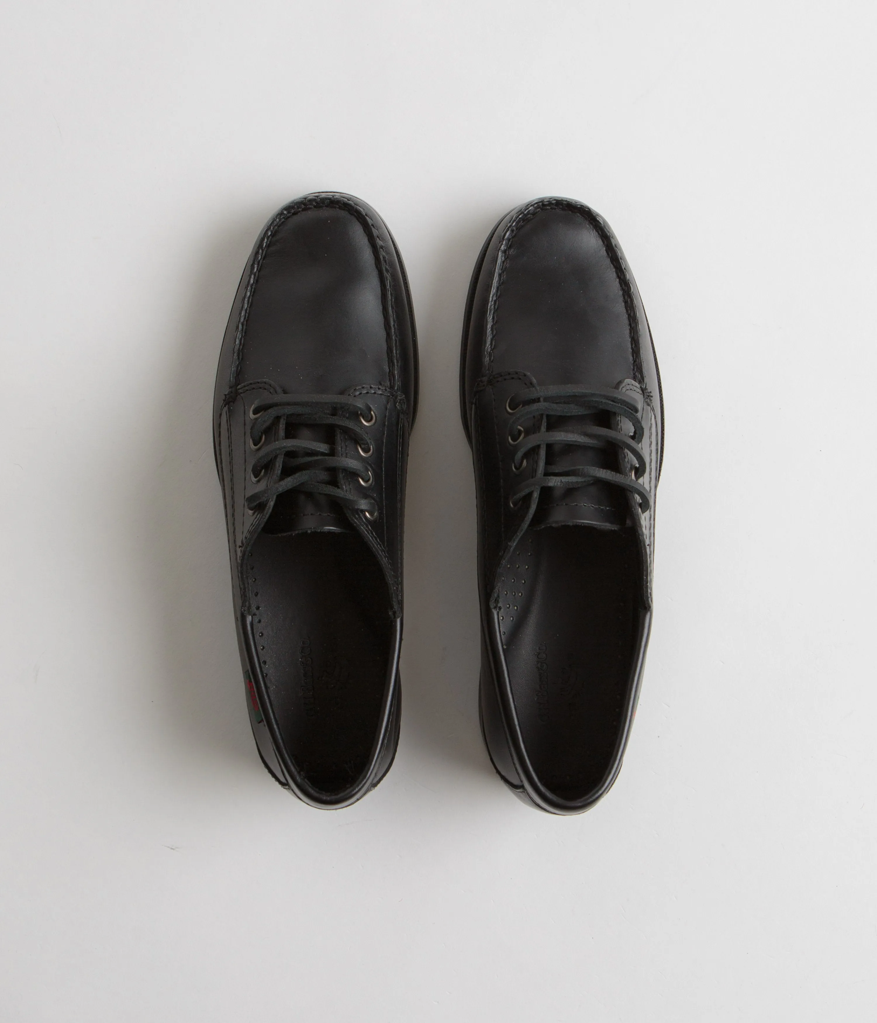 G.H. Bass Camp Moc Jackman Pull Up Shoes - Black