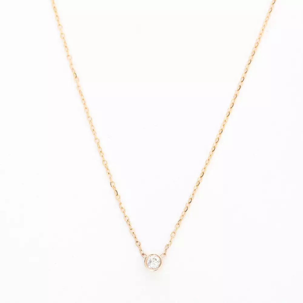 Gold Barely-There Diamond Necklace