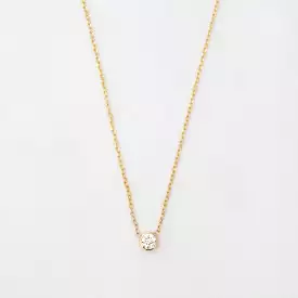 Gold Medium Barely-There Diamond Necklace