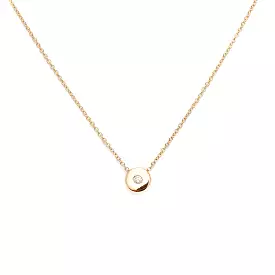 Gold Nugget Diamond Necklace