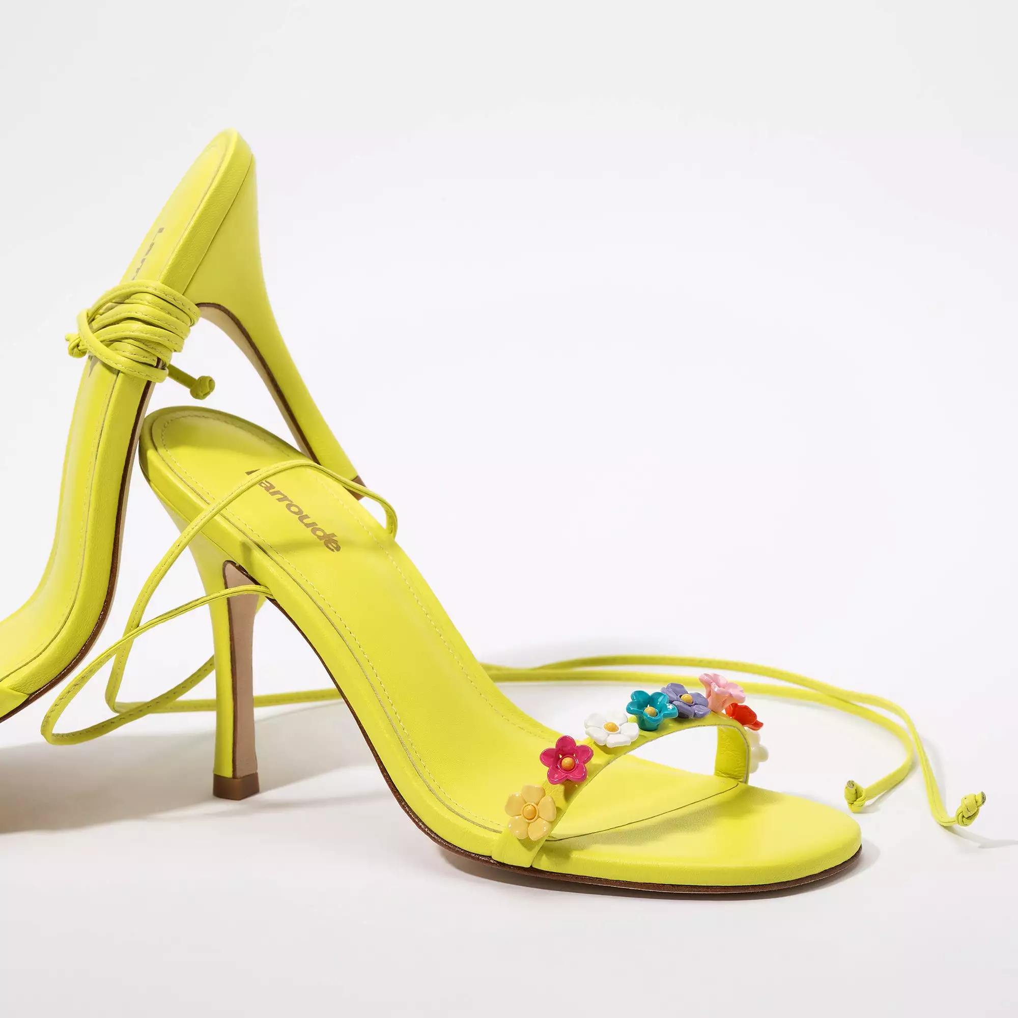 Goldie Sandal In Lemon Leather