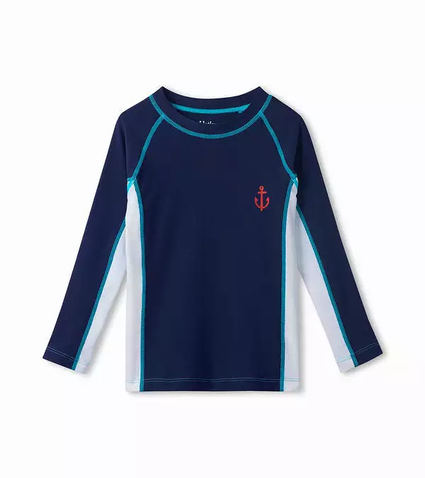 Hatley Nautical Colourblock Long Sleeve Rashguard