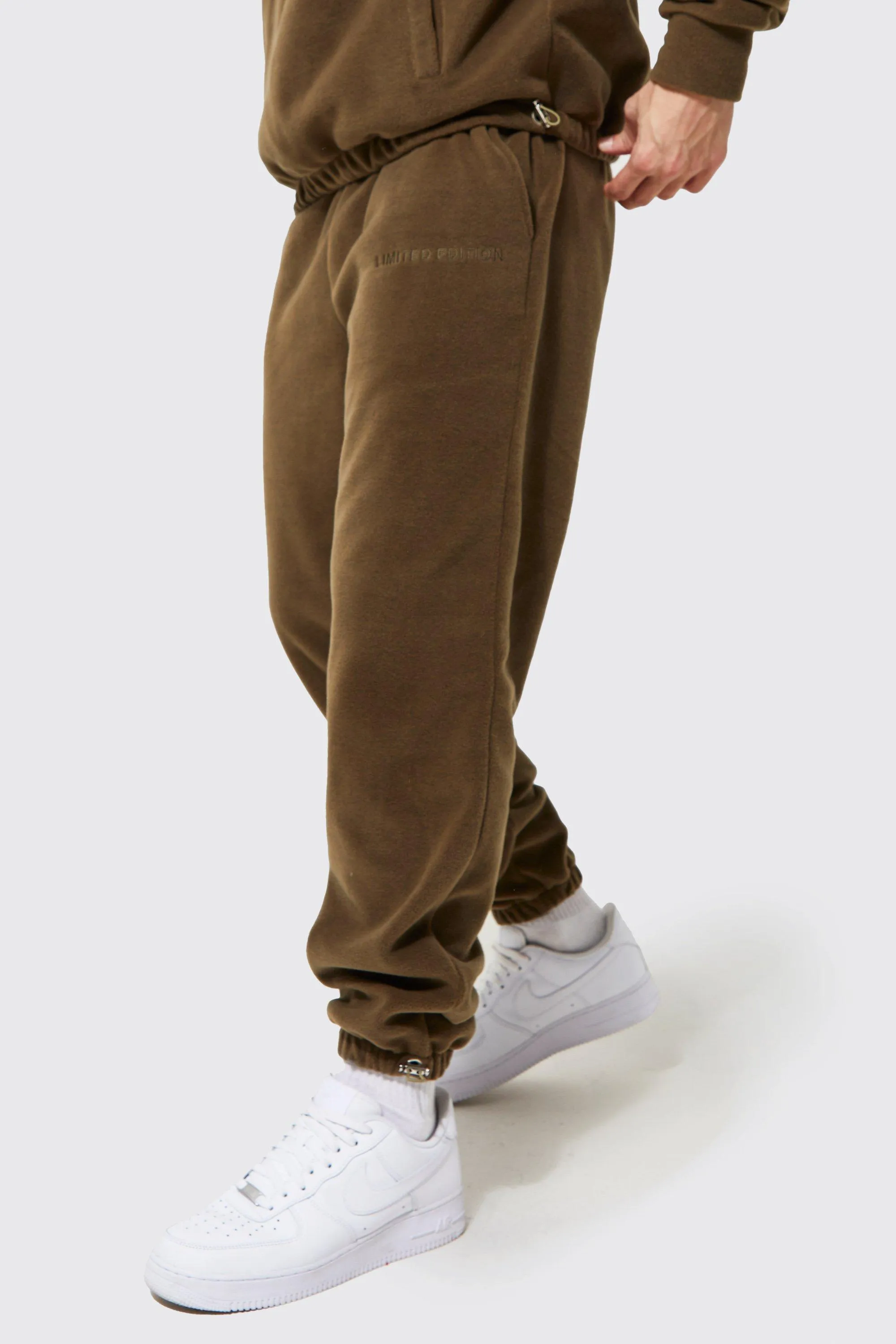 Heavyweight Polar Fleece Jogger | boohooMAN UK