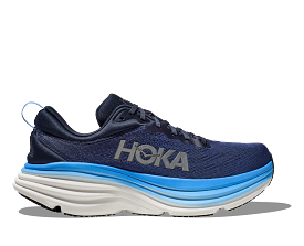 'HOKA' Men's Bondi 8 - Outer Space / All Aboard (Wide)