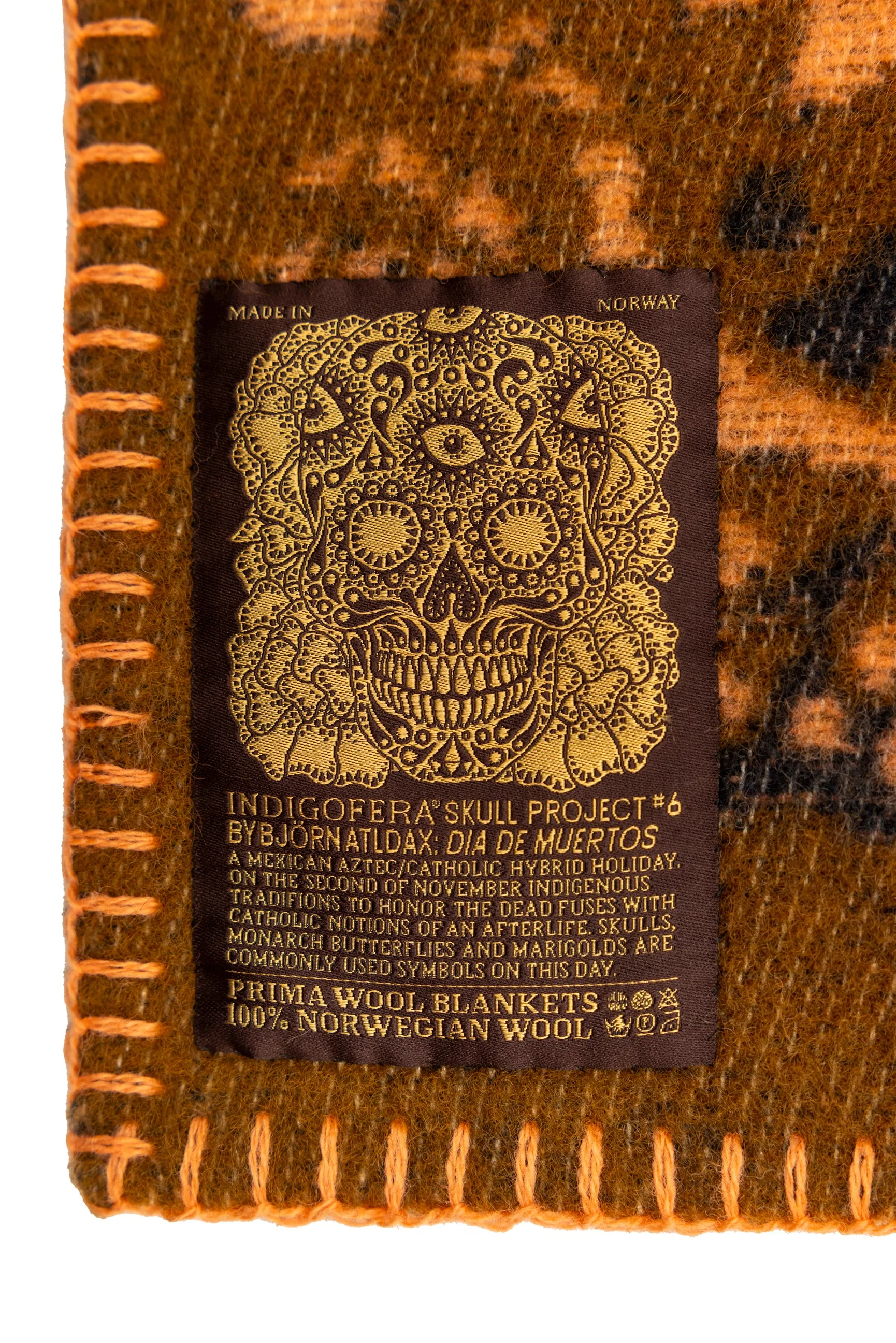 Indigofera x Bjrn Atldax 10 Skull Blankets - Dia De Muertos No. 6